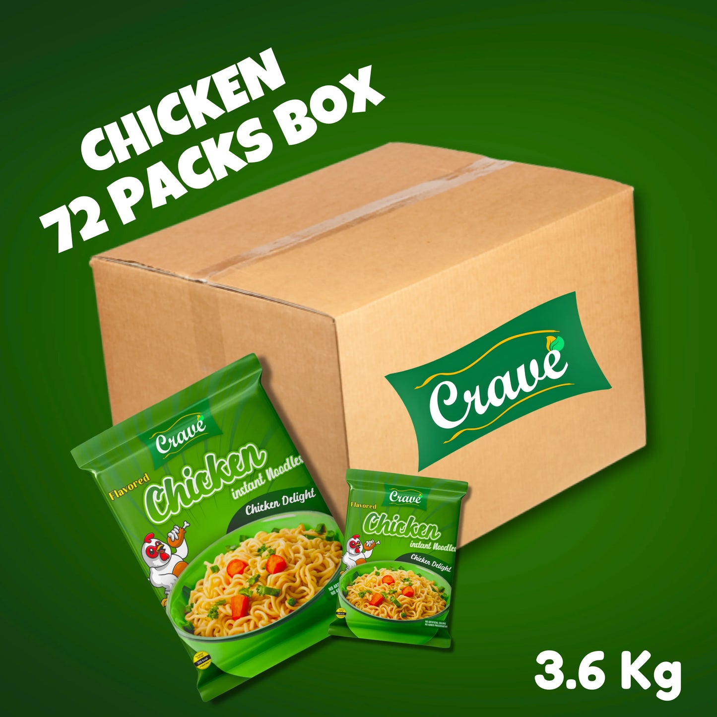 Chicken 72 Packs Box